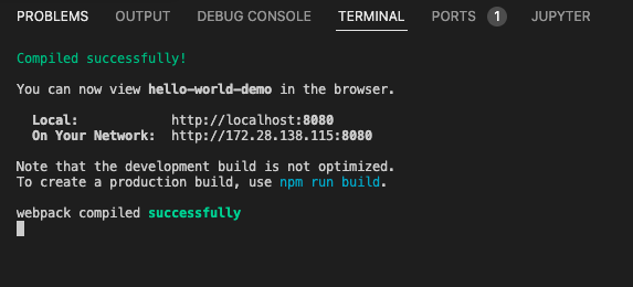 React 服务器启动命令