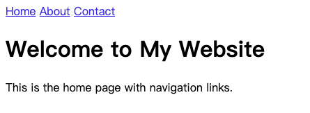 浏览器显示导航链接