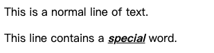 HTML span 标签加粗斜体下划线样式示例