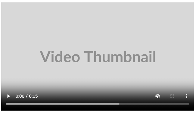 Ejemplo de miniatura de póster de video