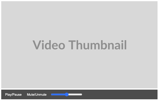 Ejemplo de interfaz de reproductor de video personalizado