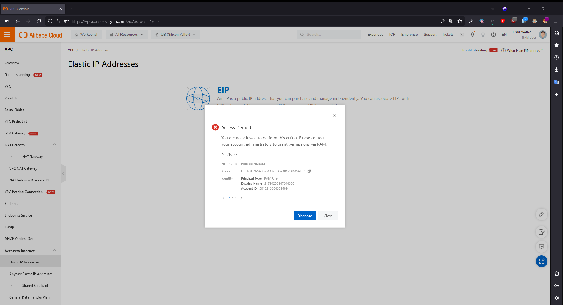 Step 2.5 Access Denied | LabEx