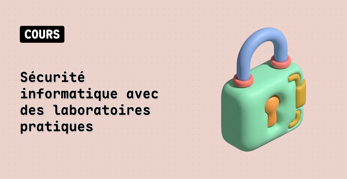 Sécurité informatique avec des laboratoires pratiques