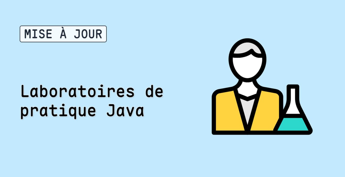 Laboratoires de pratique Java