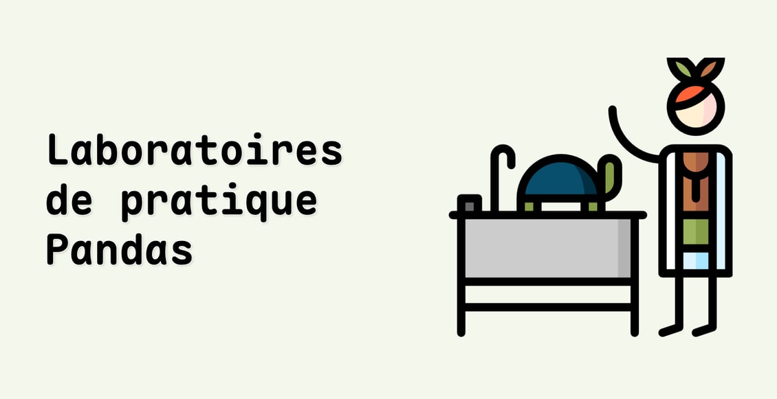 Laboratoires de pratique Pandas