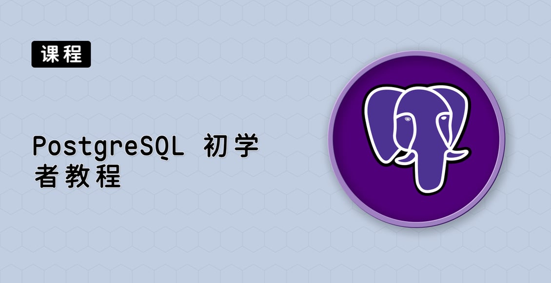 PostgreSQL 初学者教程