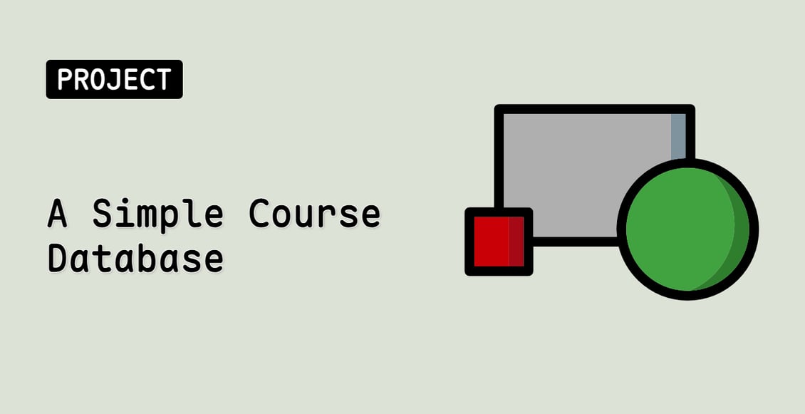 A Simple Course Database