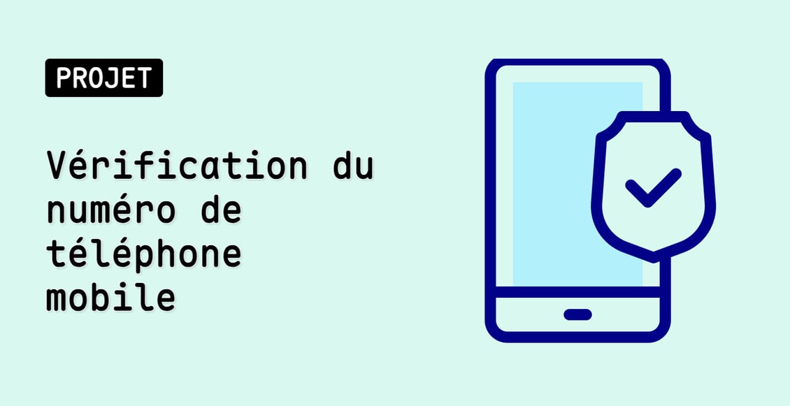 Vérification du numéro de téléphone mobile