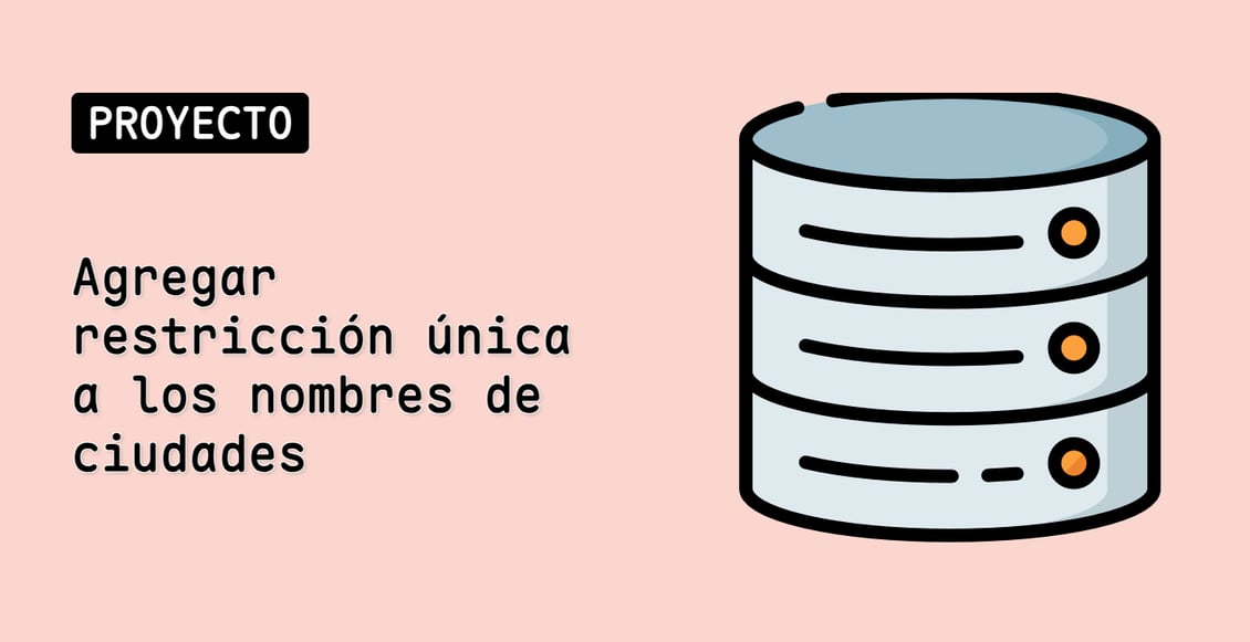 Agregar restricción única a los nombres de ciudades