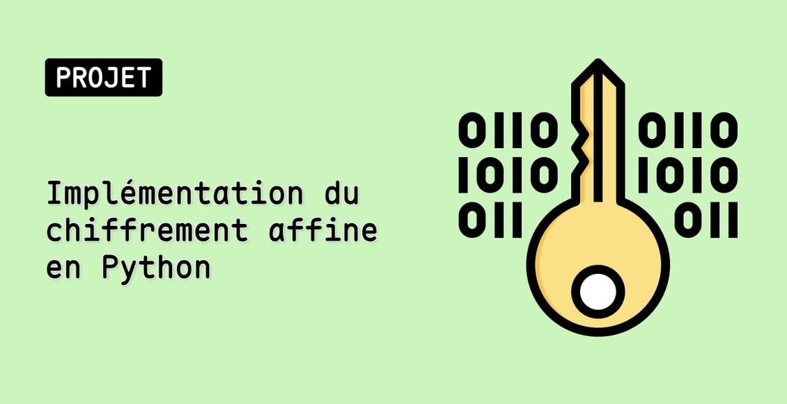 Implémentation du chiffrement affine en Python