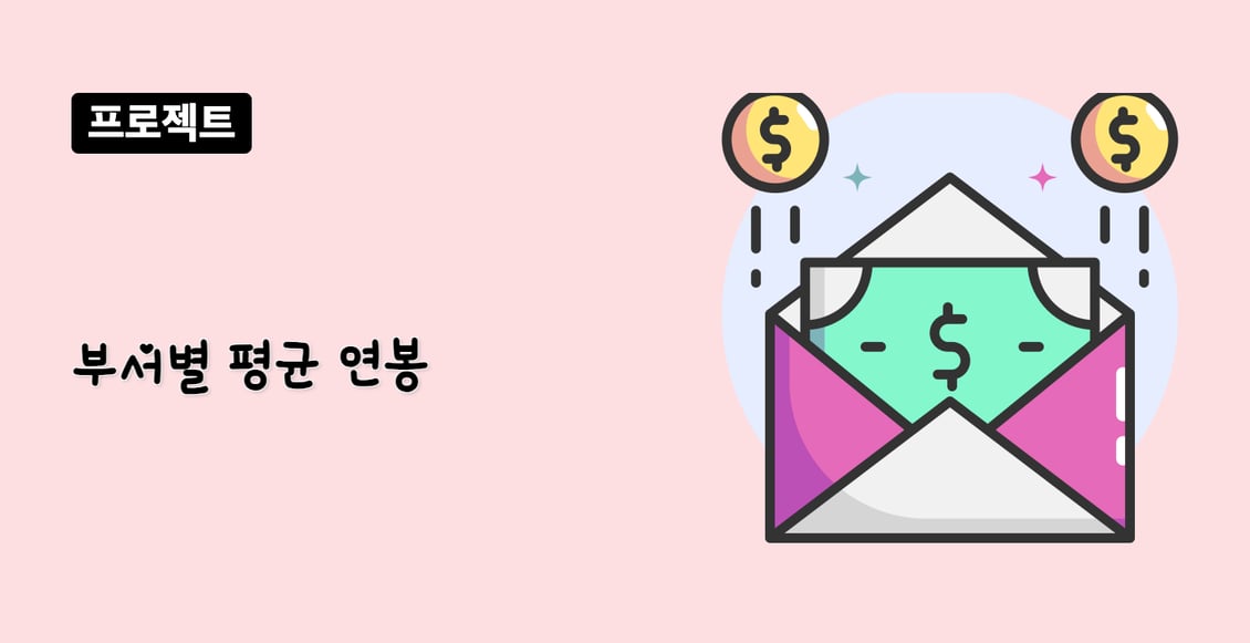 부서별 평균 연봉