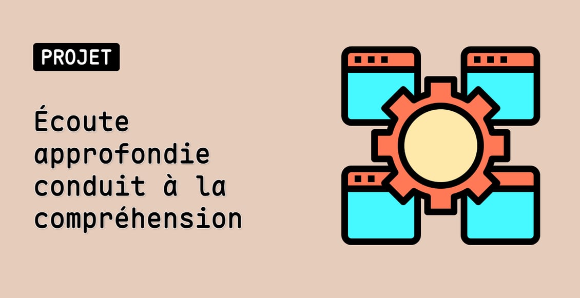 Écoute approfondie conduit à la compréhension