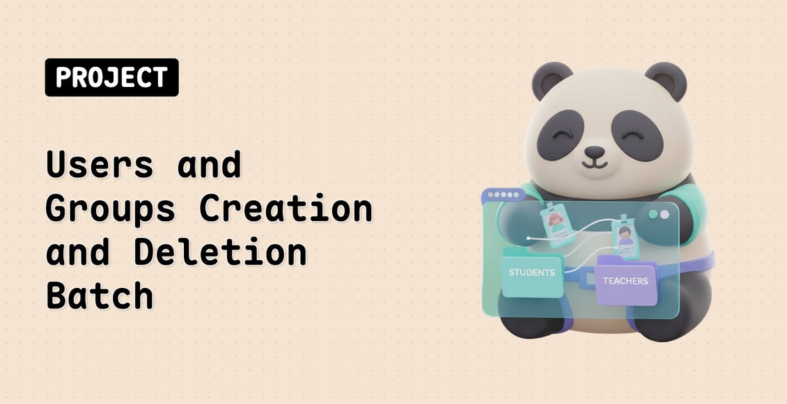 Users and Groups Creation and Deletion Batch