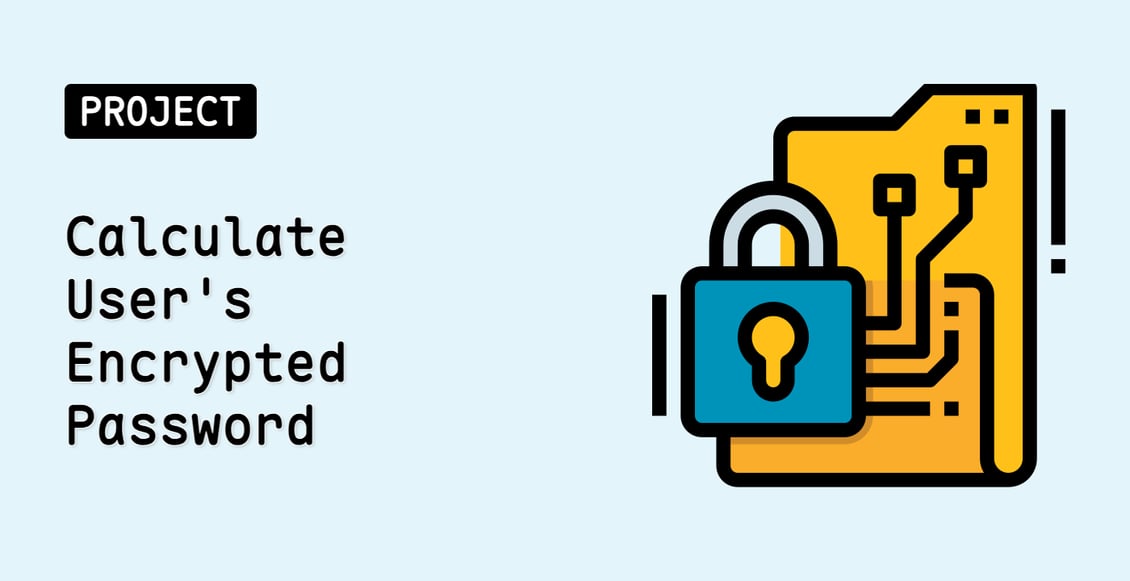 Calculate User's Encrypted Password