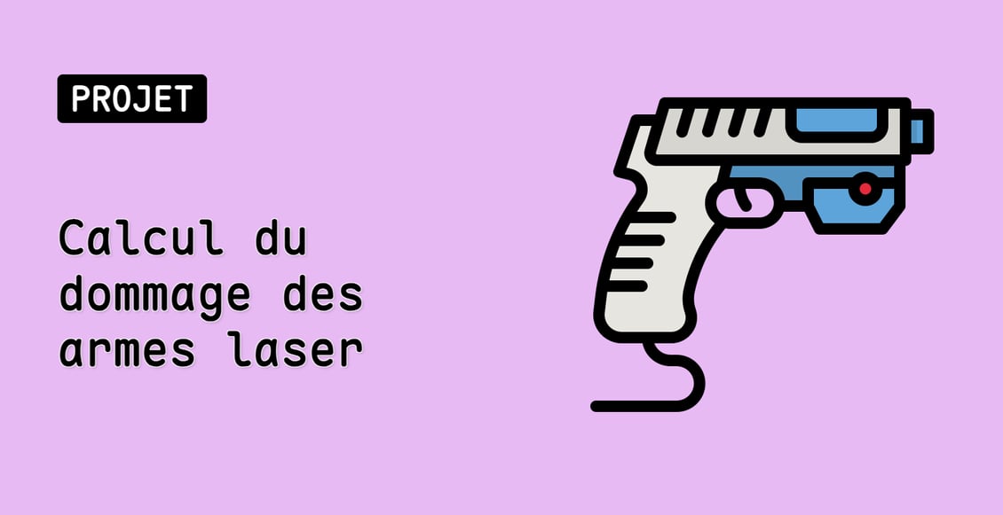 Calcul du dommage des armes laser