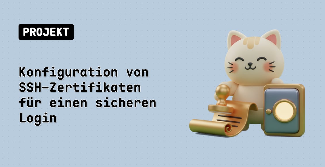 Konfiguration von SSH-Zertifikaten für einen sicheren Login