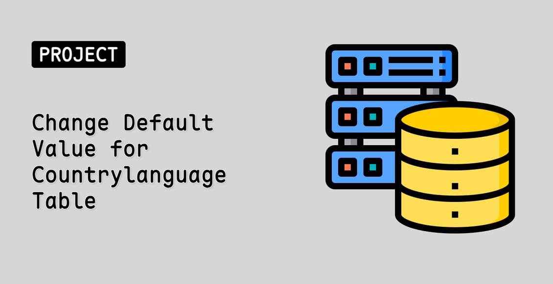 Change Default Value for Countrylanguage Table