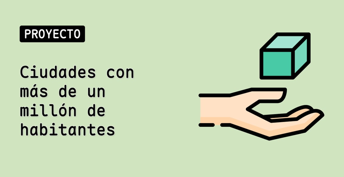 Ciudades con más de un millón de habitantes