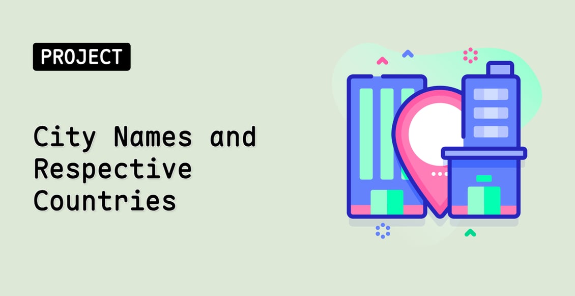 City Names and Respective Countries