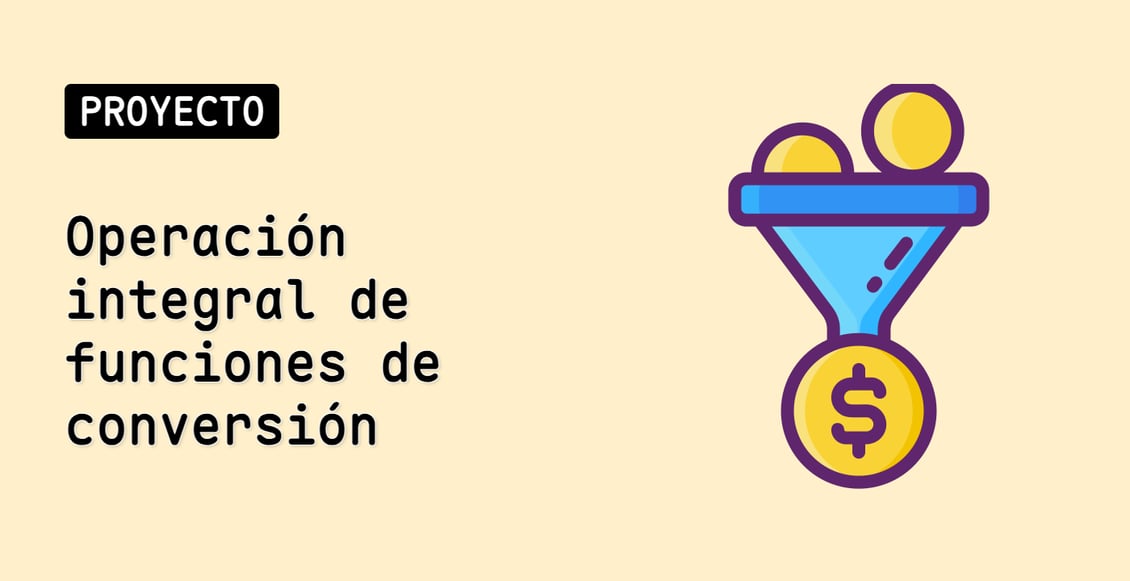 Operación integral de funciones de conversión