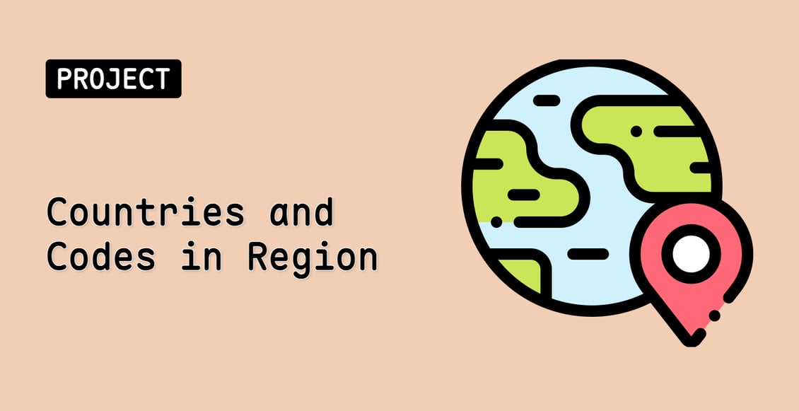 Countries and Codes in Region