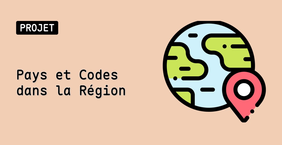 Pays et Codes dans la Région