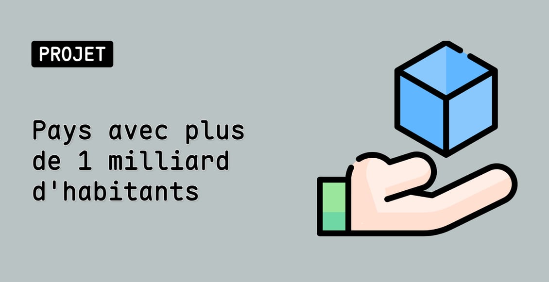 Pays avec plus de 1 milliard d'habitants