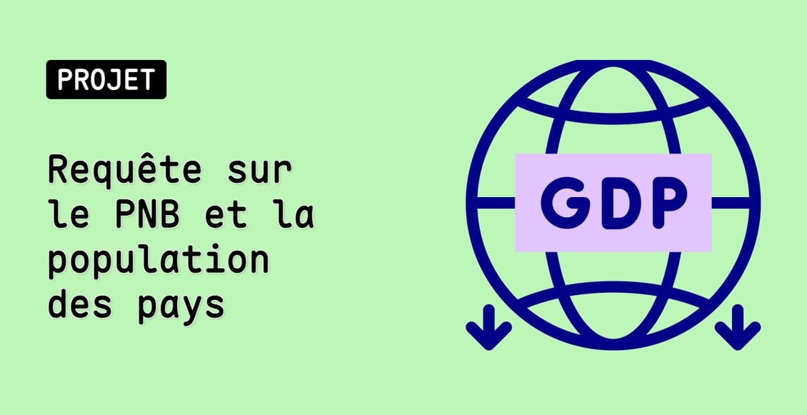 Requête sur le PNB et la population des pays