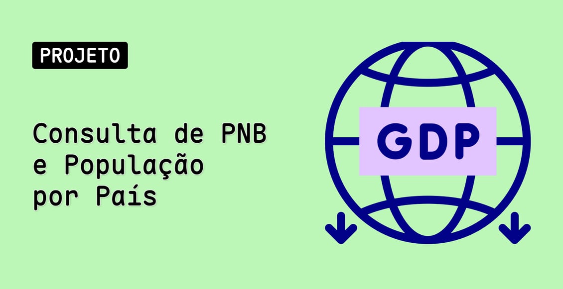 Consulta de PNB e População por País