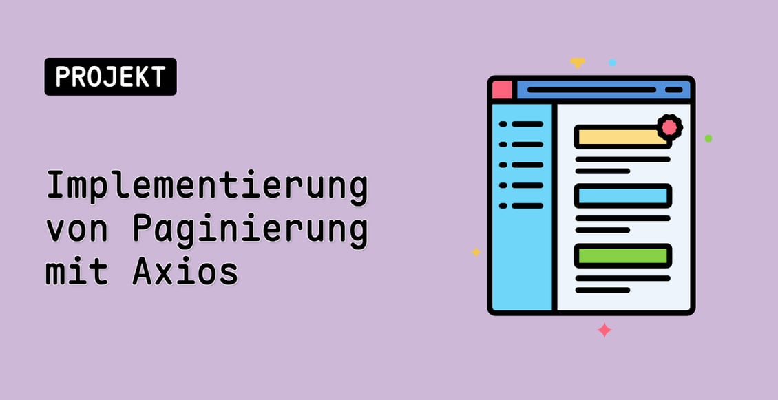 Implementierung von Paginierung mit Axios