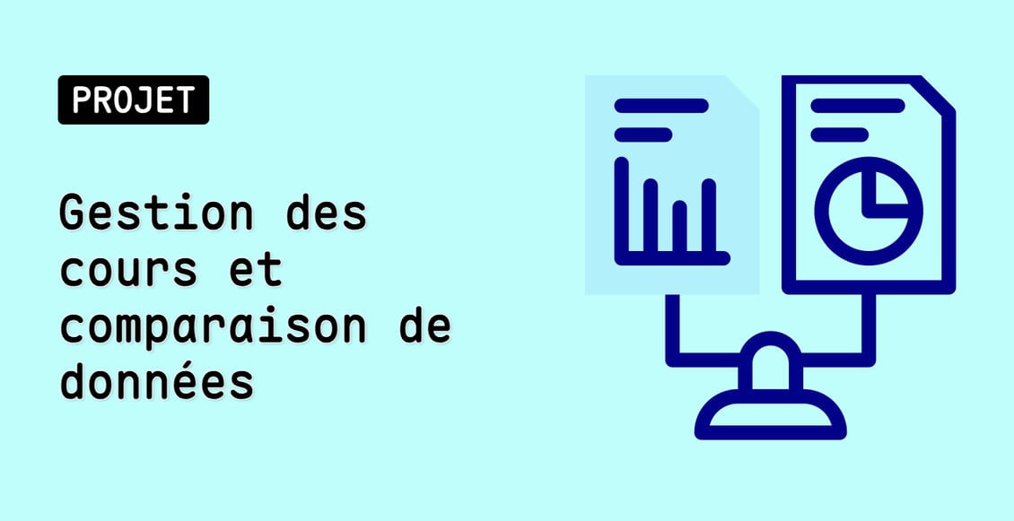 Gestion des cours et comparaison de données