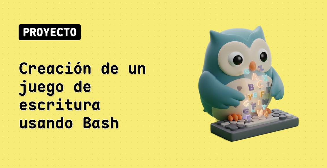Creación de un juego de escritura usando Bash