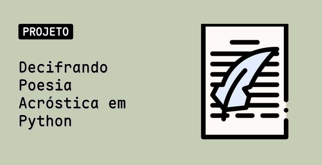 Decifrando Poesia Acróstica em Python