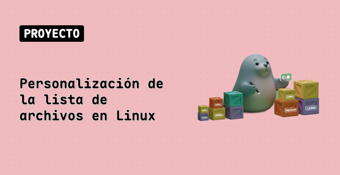 Personalización de la lista de archivos en Linux