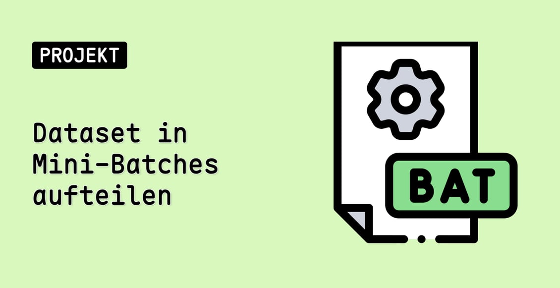 Dataset in Mini-Batches aufteilen