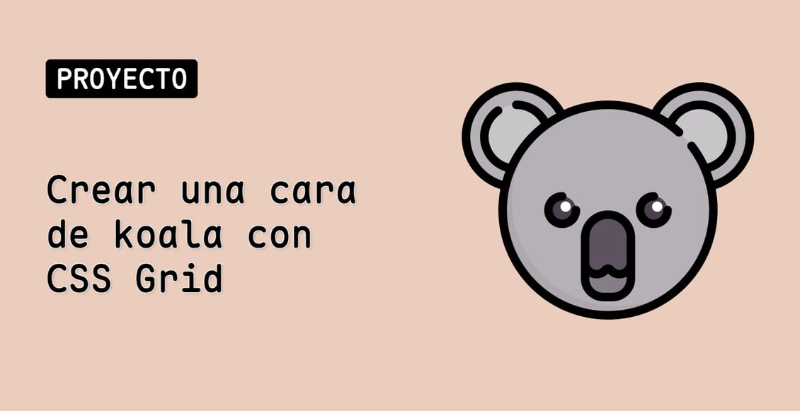 Crear una cara de koala con CSS Grid
