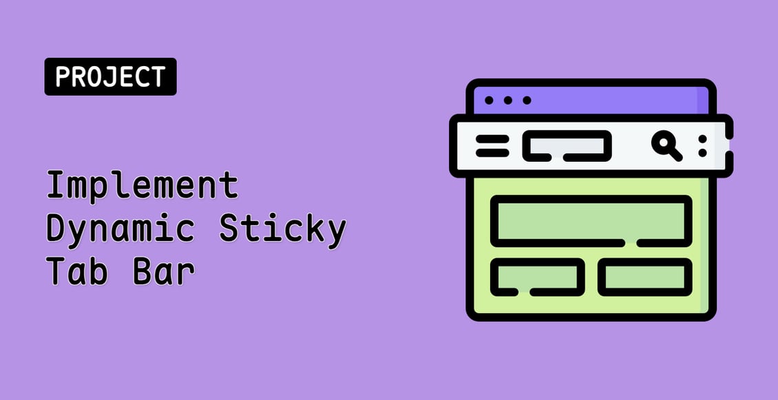 Implement Dynamic Sticky Tab Bar