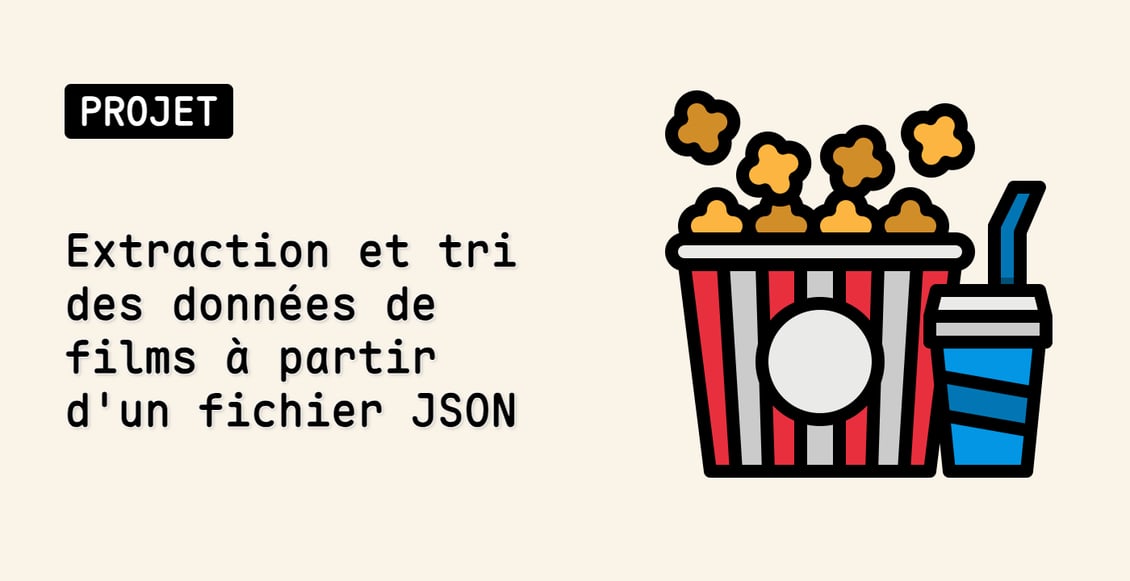 Extraction et tri des données de films à partir d'un fichier JSON