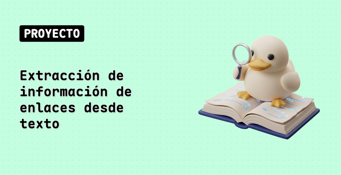 Extracción de información de enlaces desde texto