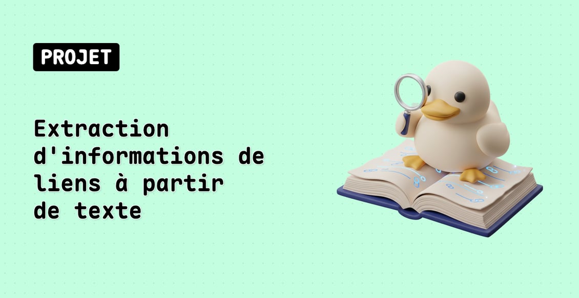 Extraction d'informations de liens à partir de texte