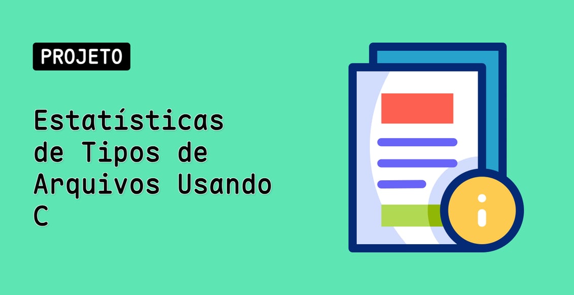 Estatísticas de Tipos de Arquivos Usando C
