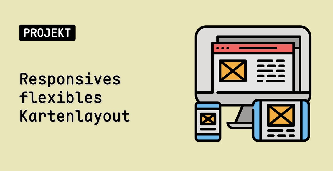 Responsives flexibles Kartenlayout