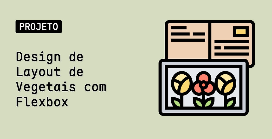Design de Layout de Vegetais com Flexbox