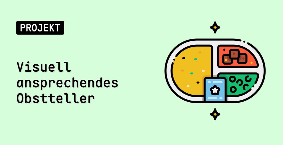 Visuell ansprechendes Obstteller