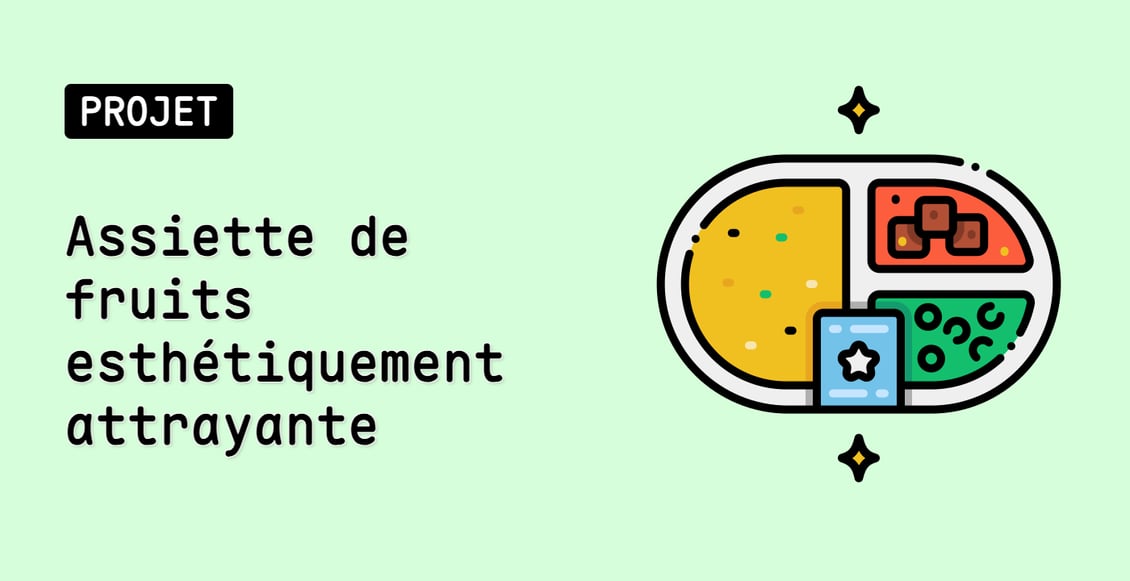 Assiette de fruits esthétiquement attrayante