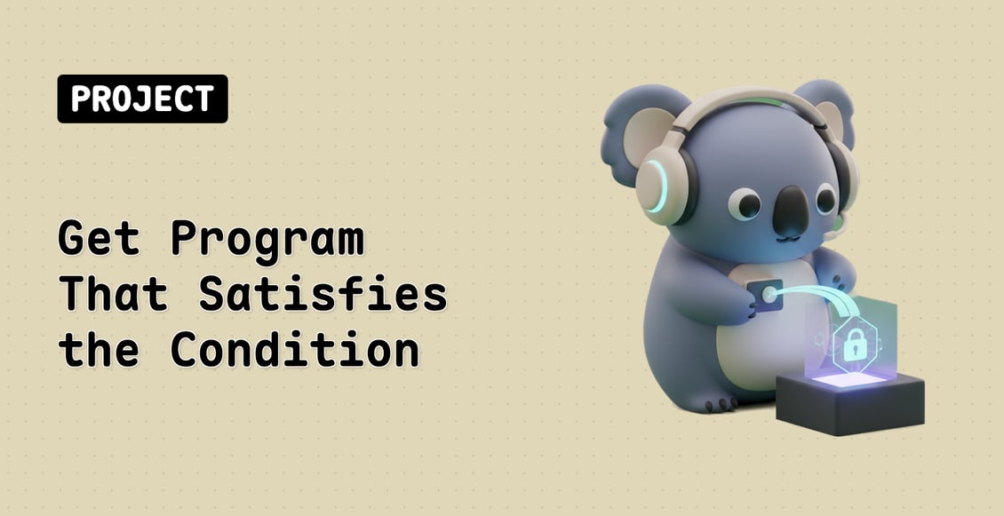Get Program That Satisfies the Condition