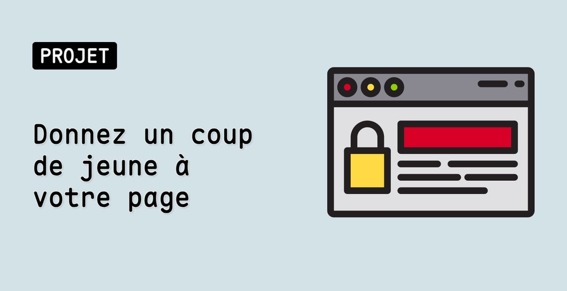 Donnez un coup de jeune à votre page