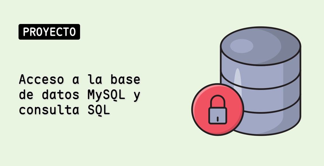 Acceso a la base de datos MySQL y consulta SQL