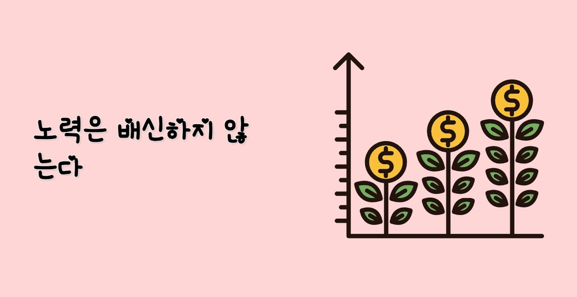 노력은 배신하지 않는다