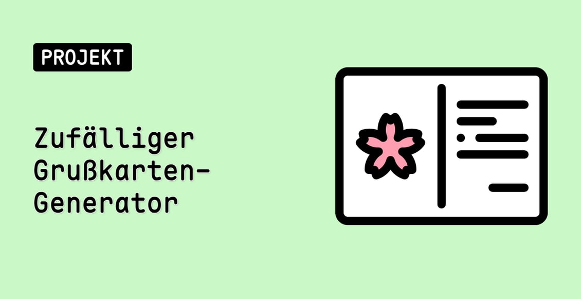 Zufälliger Grußkarten-Generator